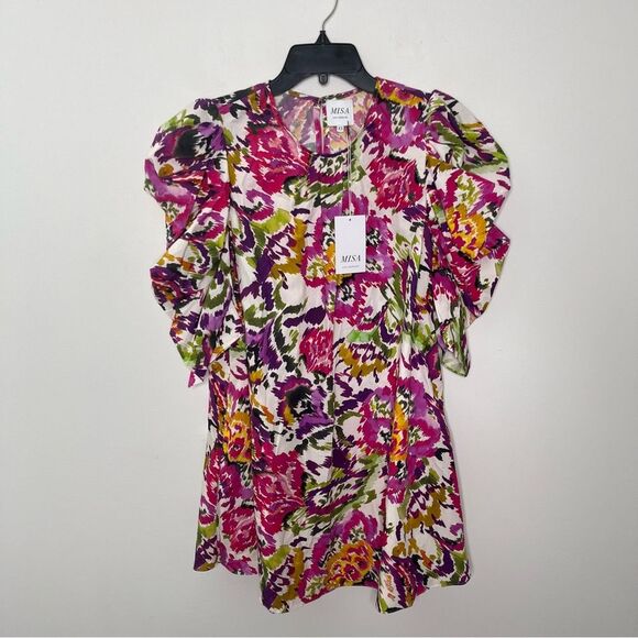 Misa Los Angeles Emilia Cotton Mini Dress XS - Picture 3 of 8